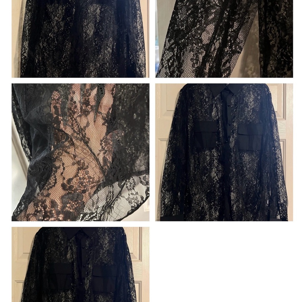 Elegant Black Lace Blouse